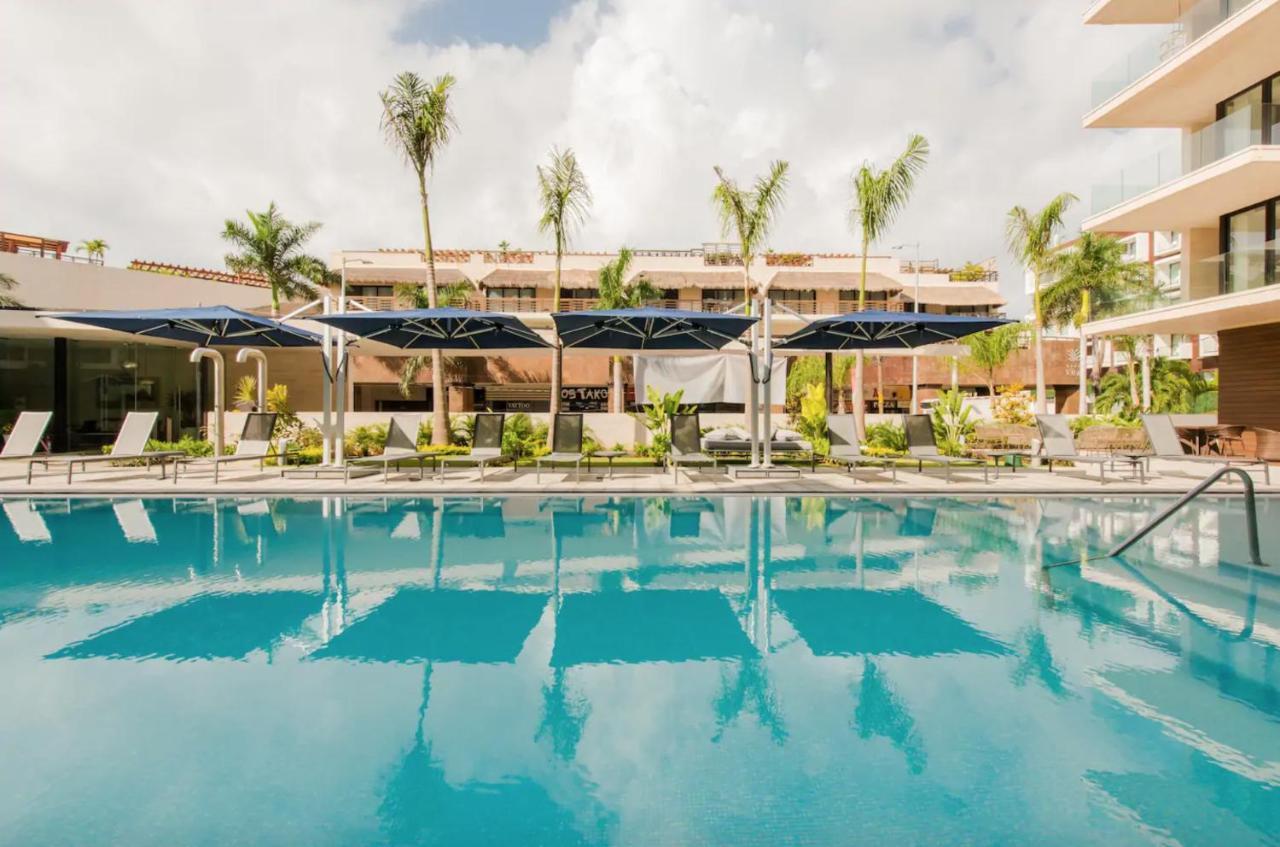 Astonishing Condo With Balcony In A Private Complex With Pool And Gym Playa del Carmen Bagian luar foto